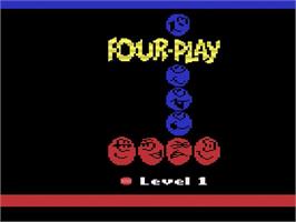 Title screen of Four-play on the Atari 2600.