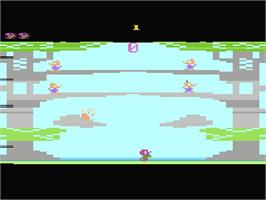 Title screen of Fox And Goat on the Atari 2600.