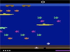 Title screen of Frogger 2 - Threeedeep! on the Atari 2600.