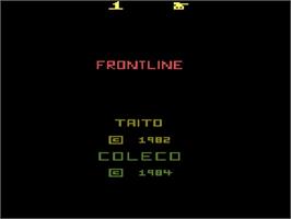 Title screen of Front Line on the Atari 2600.