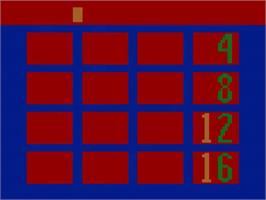 Title screen of Game of Concentration ,A on the Atari 2600.