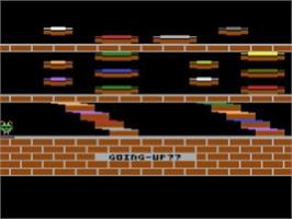Title screen of Going-Up on the Atari 2600.