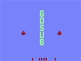 Title screen of Gosub on the Atari 2600.