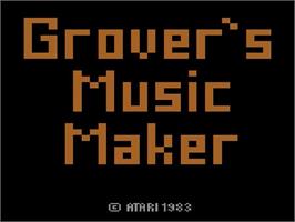 Title screen of Grover's Music Maker on the Atari 2600.