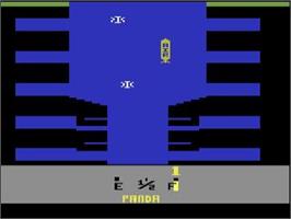 Title screen of Harbor Escape on the Atari 2600.