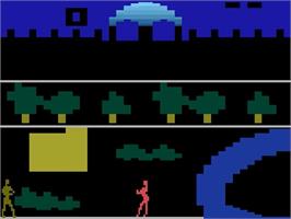 Title screen of Harem on the Atari 2600.
