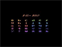 Title screen of I.q. Memory Teaser on the Atari 2600.