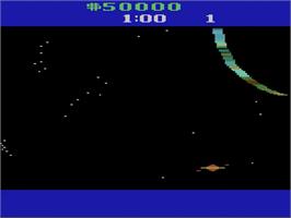Title screen of Journey Escape on the Atari 2600.