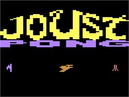 Title screen of JoustPong on the Atari 2600.