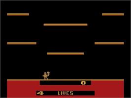 Title screen of Joust on the Atari 2600.