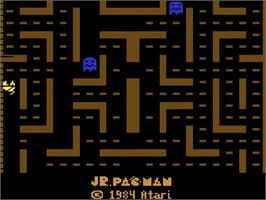 Title screen of Jr. Pac-Man on the Atari 2600.