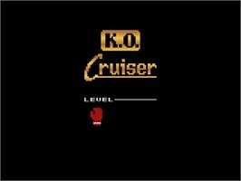 Title screen of K.o. Cruiser on the Atari 2600.
