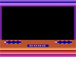 Title screen of Kamikaze Saucers on the Atari 2600.