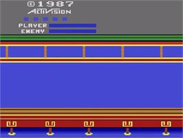 Title screen of Kung-fu Master on the Atari 2600.