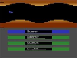 Title screen of Laser Volley on the Atari 2600.