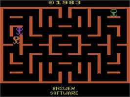 Title screen of Malagai on the Atari 2600.