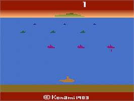 Title screen of Marine Wars on the Atari 2600.