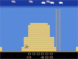 Title screen of Master Builder on the Atari 2600.