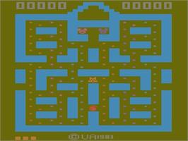 Title screen of Math Gran Prix on the Atari 2600.