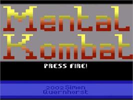 Title screen of Mental Kombat on the Atari 2600.