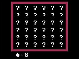 Title screen of Mine Sweeper on the Atari 2600.