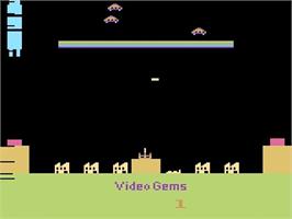 Title screen of Missile Control on the Atari 2600.