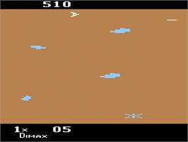 Title screen of Motocross Racer on the Atari 2600.