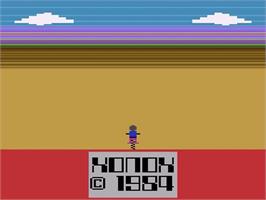 Title screen of Motocross Racer on the Atari 2600.