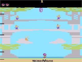 Title screen of Nuts on the Atari 2600.