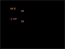 Title screen of Official Frogger, The on the Atari 2600.