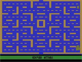 Title screen of Pac-Man on the Atari 2600.