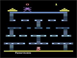 Title screen of Pac-kong on the Atari 2600.