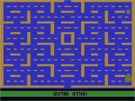 Title screen of Pac-man on the Atari 2600.