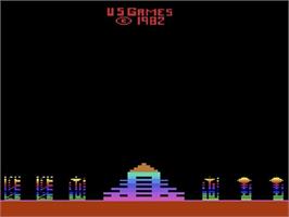 Title screen of Paris Attack on the Atari 2600.