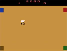 Title screen of Pizza Chef on the Atari 2600.
