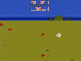 Title screen of Planet Patrol on the Atari 2600.