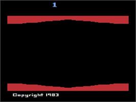 Title screen of Plaque Attack on the Atari 2600.