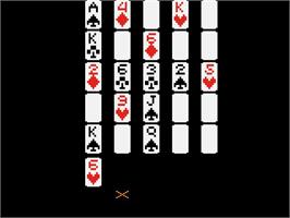 Title screen of Poker Squares on the Atari 2600.
