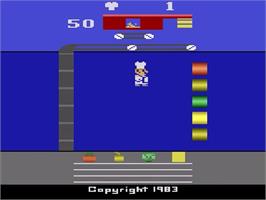 Title screen of Pressure Cooker on the Atari 2600.