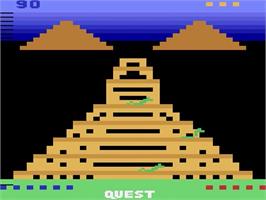Title screen of Quest For Quintana Roo on the Atari 2600.