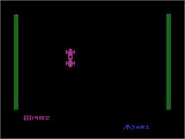 Title screen of Racer on the Atari 2600.