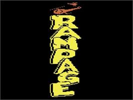 Title screen of Rampage! on the Atari 2600.