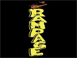 Title screen of Rampage on the Atari 2600.