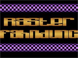 Title screen of Raster Fahndung on the Atari 2600.