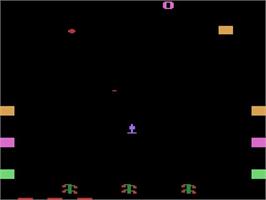 Title screen of Revenge Of The Beefsteak Tomatoes on the Atari 2600.