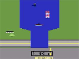 Title screen of River Raid on the Atari 2600.