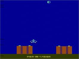 Title screen of River Raid II on the Atari 2600.