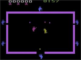 Title screen of Room of Doom on the Atari 2600.