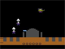 Title screen of Sabotage on the Atari 2600.