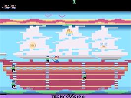 Title screen of Save Our Ship on the Atari 2600.